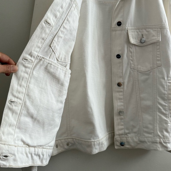 ANINE BING Size XS (oversized) Anine Bing Rory Jacket In Ecru White - Picture 14 of 16